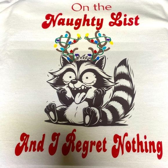 Naughty List Funny Graphic Tee - Picture 2 of 2